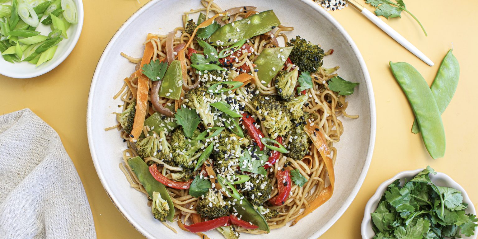 Ginger Sesame Noodle Stir Fry