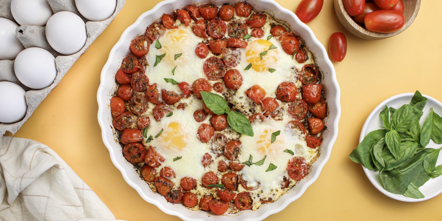 Baked Eggs and Cherry Tomato