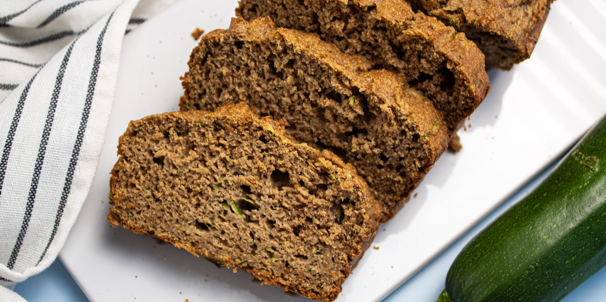 Healthy Oat Flour Zucchini Bread (No Sugar Added)