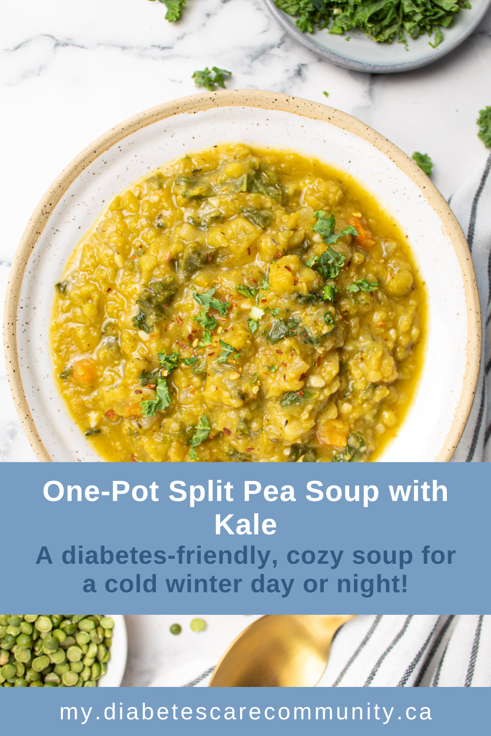 One-Pot Split Pea Soup with Kale - My Diabetes Care Community