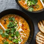 curried red lentil soup