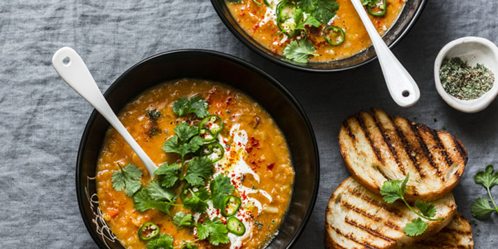 curried red lentil soup