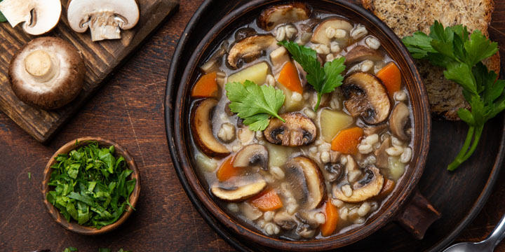 barley mushroom soup